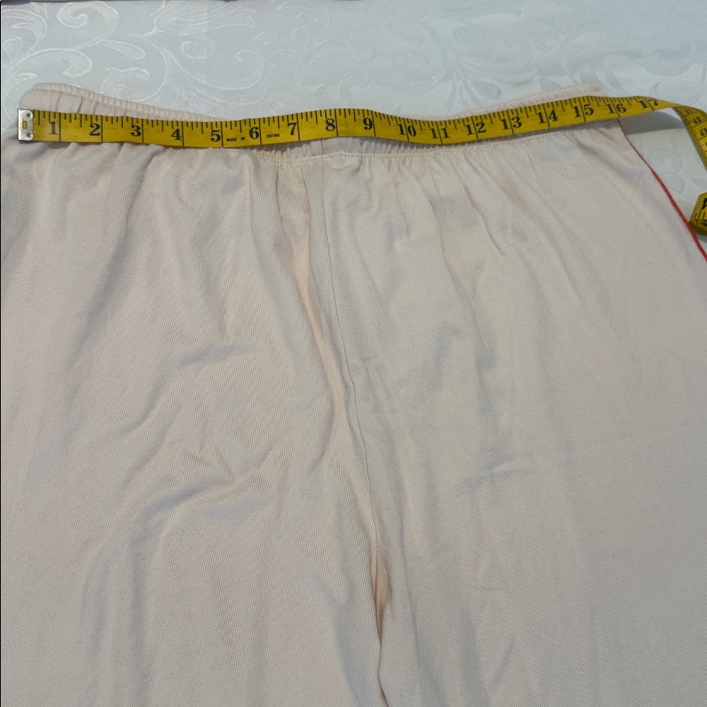 Magnolia Cream Pajama Set with Red Trim - Picture 13 of 16